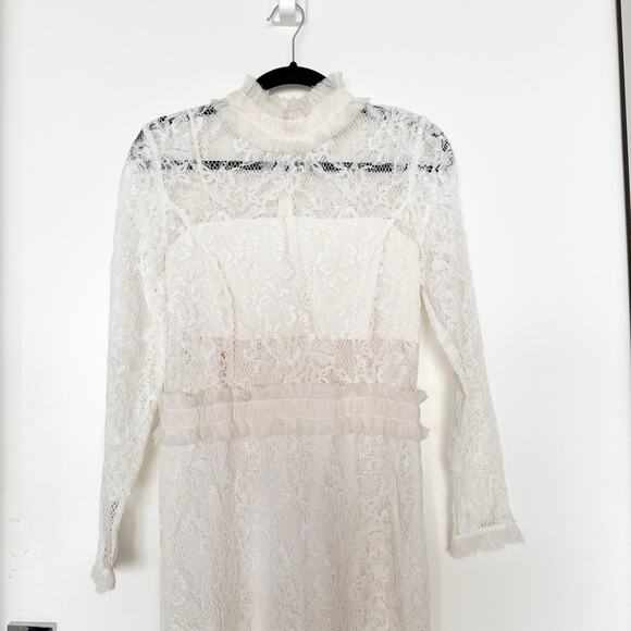 Alexis Anabella White Lace Bodycon Dress - Picture 6 of 9